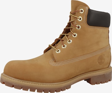 TIMBERLAND Lace-Up Boots '6-inch Premium' in Brown: front