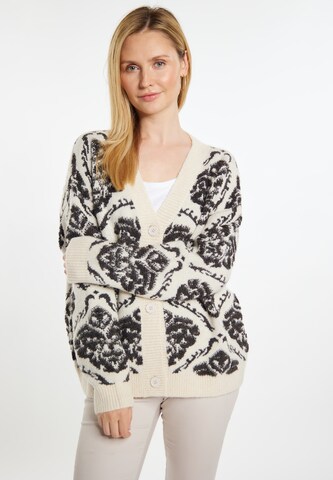 Cardigan Usha en beige : devant