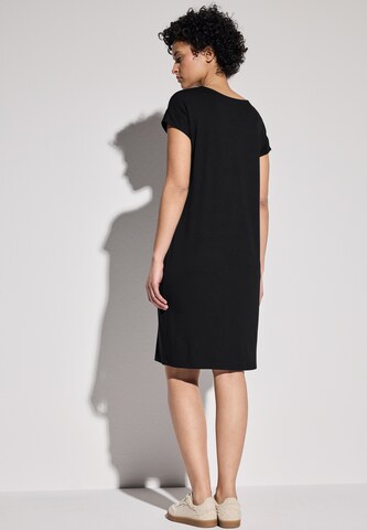 STREET ONE Jersey Kleid in Schwarz