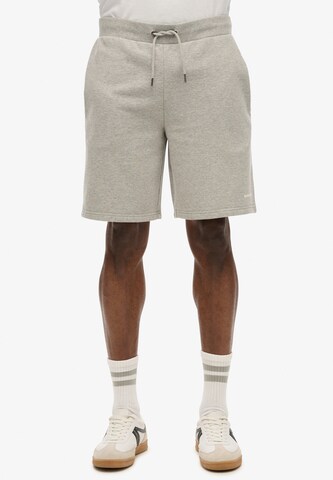 Superdry Regular Broek in Grijs: voorkant