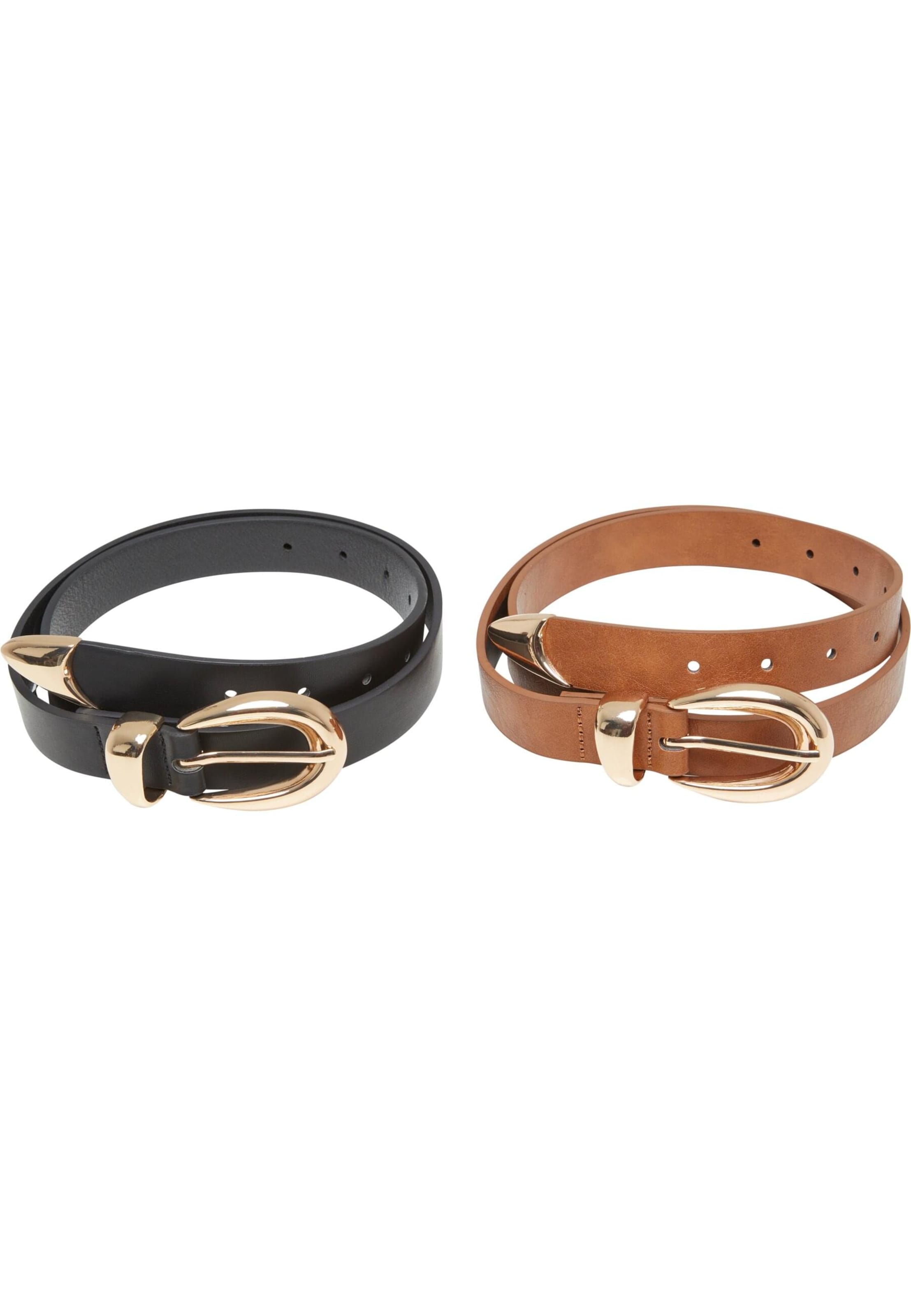 Ceinture Urban Classics en marron : devant