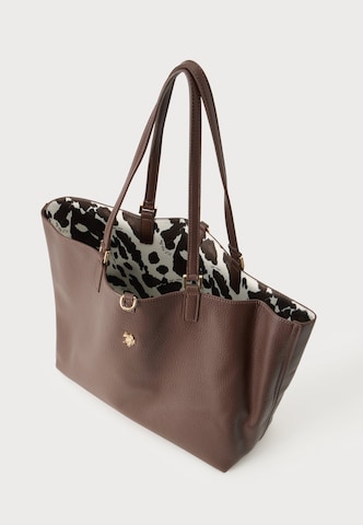 U.S. POLO ASSN. Shoppingväska 'ROGERSVILLE' i brun