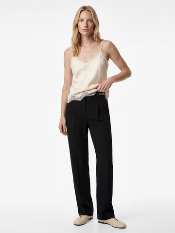 Koton Loose fit Pleat-front trousers in Brown: front
