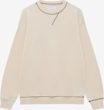 Pull&Bear Sweatshirt in Beige: Vorderseite