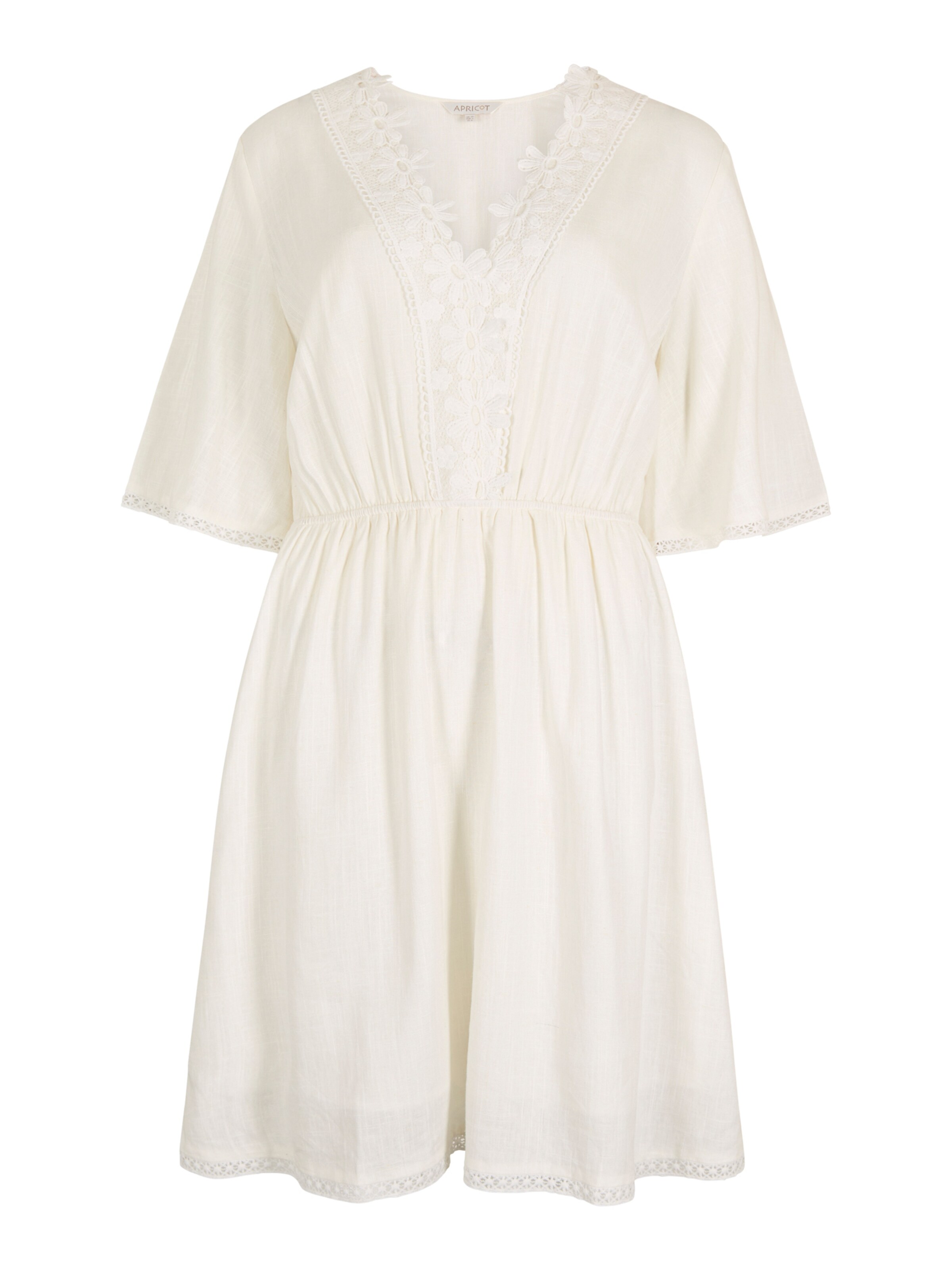 Robe ' ' Apricot en blanc : devant
