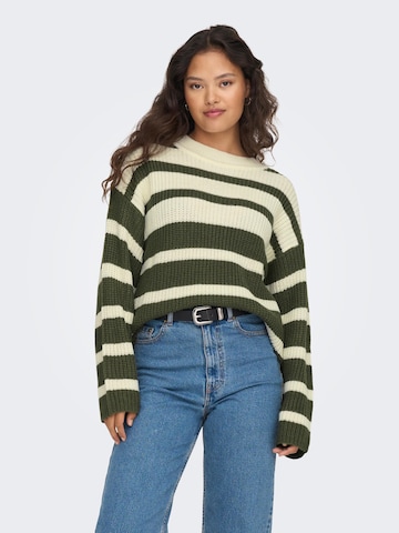 JDY Oversized Sweater 'Justy Runa' in Beige