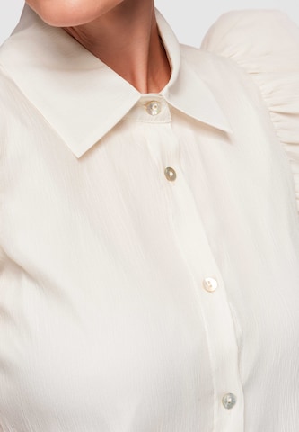 Ombre Blouse in Beige