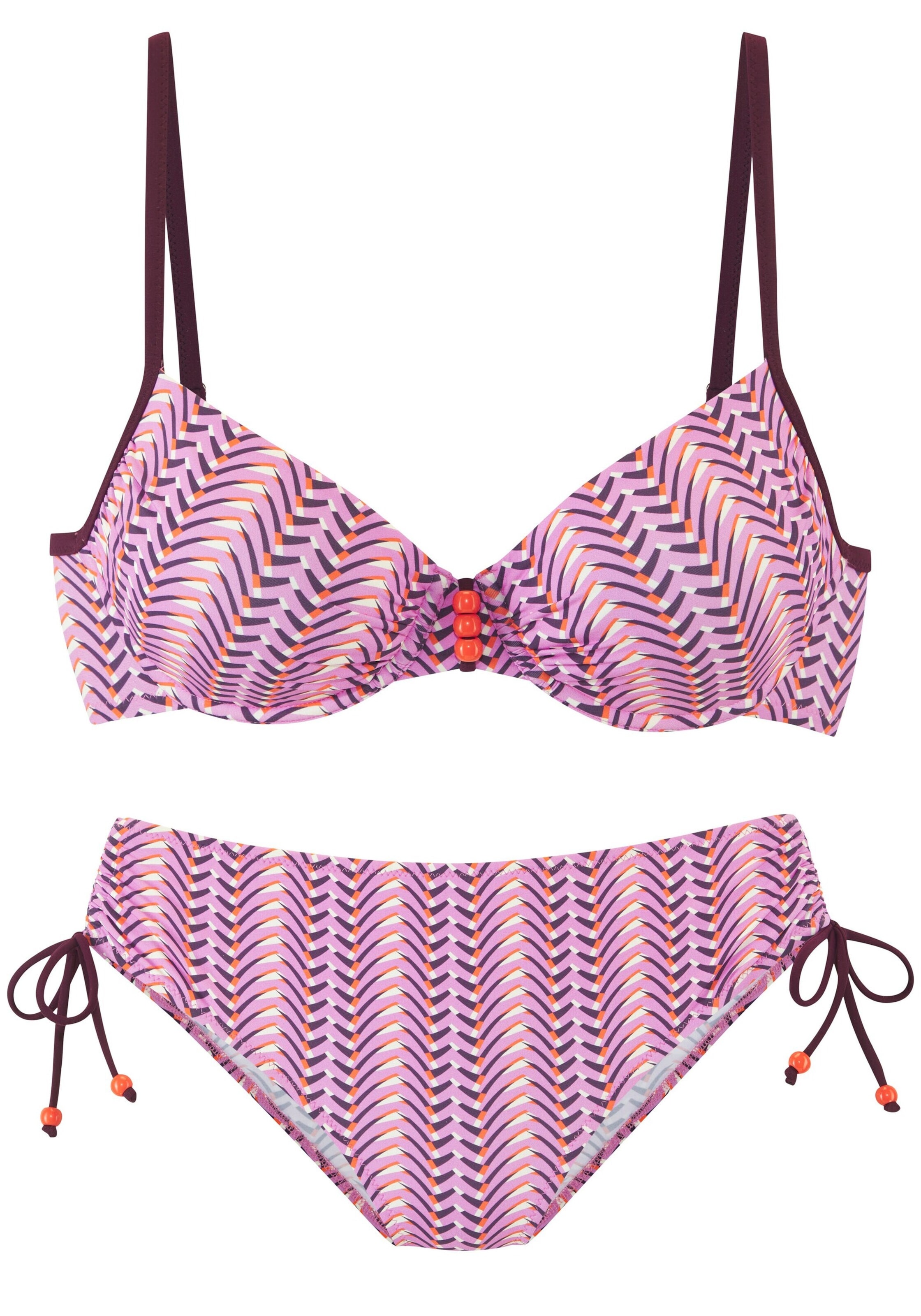 VIVANCE T-Shirt Bikini in Pink: Vorderseite