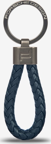 Porsche Design Schlüsselanhänger in Blau: Vorderseite