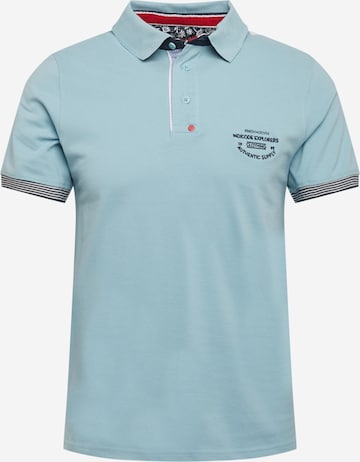 INDICODE JEANS T-shirt 'Chandler' i blå: framsida