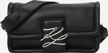 Karl Lagerfeld Schultertasche in Schwarz: predná strana