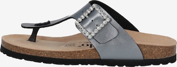 Palado by Sila Sahin T-Bar Sandals 'Kos' in Grey