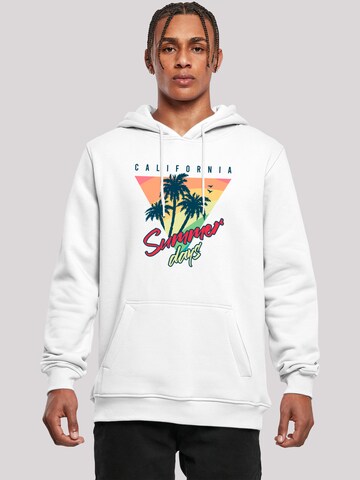 F4NT4STIC Sweatshirt 'California Palmen Retro' in White: front