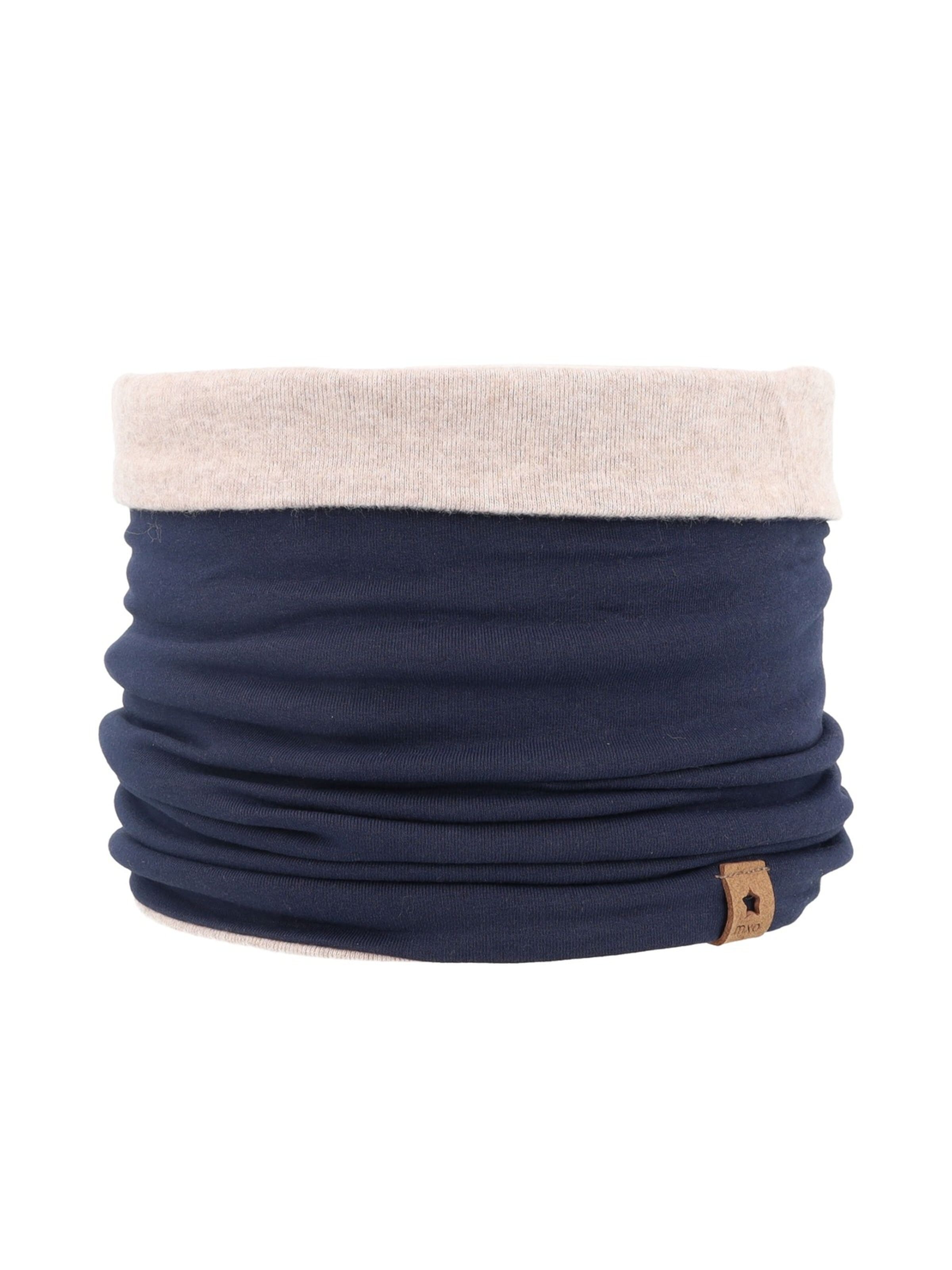 MAXIMO Schal 'KIDS-Tube, reversible Jerseyfutter geraut'‌‌‌‌‌‌ in Blau