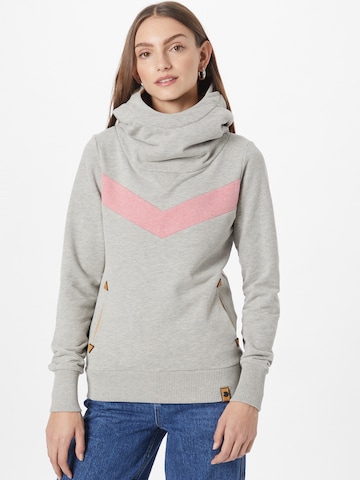 Fli Papigu - Sweatshirt 'Winning has a Price' em cinzento: frente