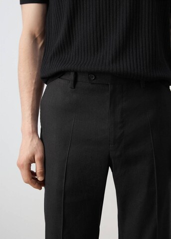 MANGO MAN Slim fit Pants 'Amalfi' in Black