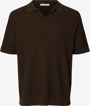 SELECTED - Jersey 'SLHMattis' en marrón: frente