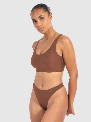 Smilodox Bralette Bra ' Nysa ' in Brown