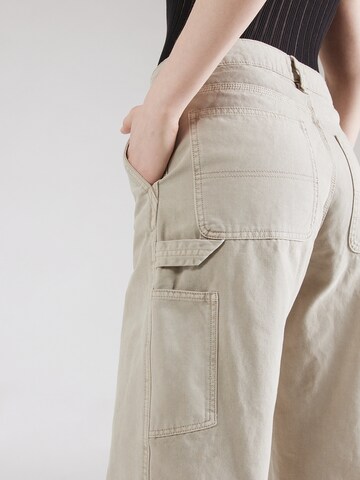 WEEKDAY Loose fit Pants 'Jamie' in Beige