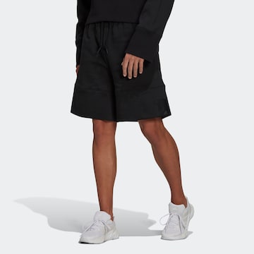 ADIDAS PERFORMANCE Loosefit Sportshorts in Schwarz: predná strana