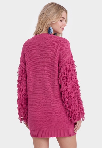 IZIA Gebreid vest in Roze