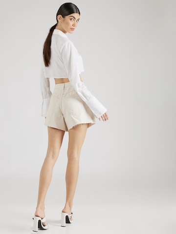 TOPSHOP - Loosefit Calças de ganga em branco