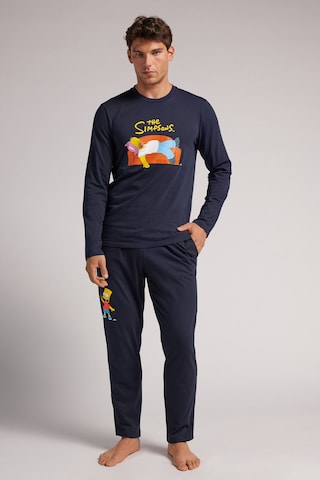 INTIMISSIMI Long Pajamas 'THE SIMPSONS HOMER' in Blue: front