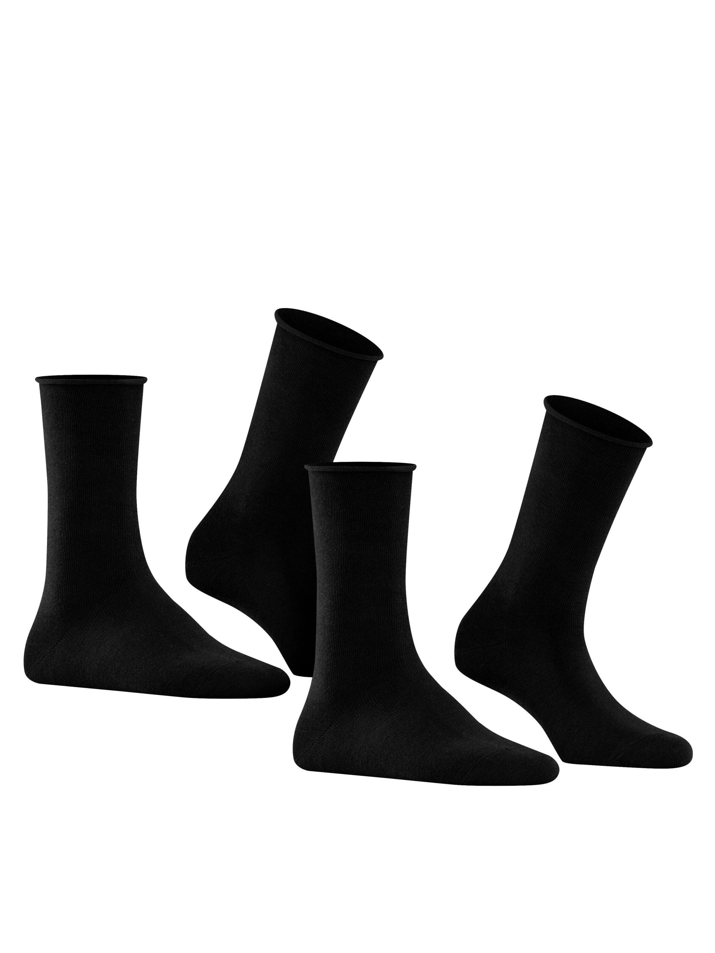 FALKE Socken 'Happy 2-Pack'‌ in Schwarz