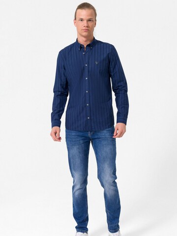 By Diess Collection Regular fit Button Up Shirt in Blue