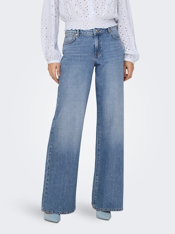 ONLY Wide leg Jeans 'BRITNEY' in Blauw: voorkant