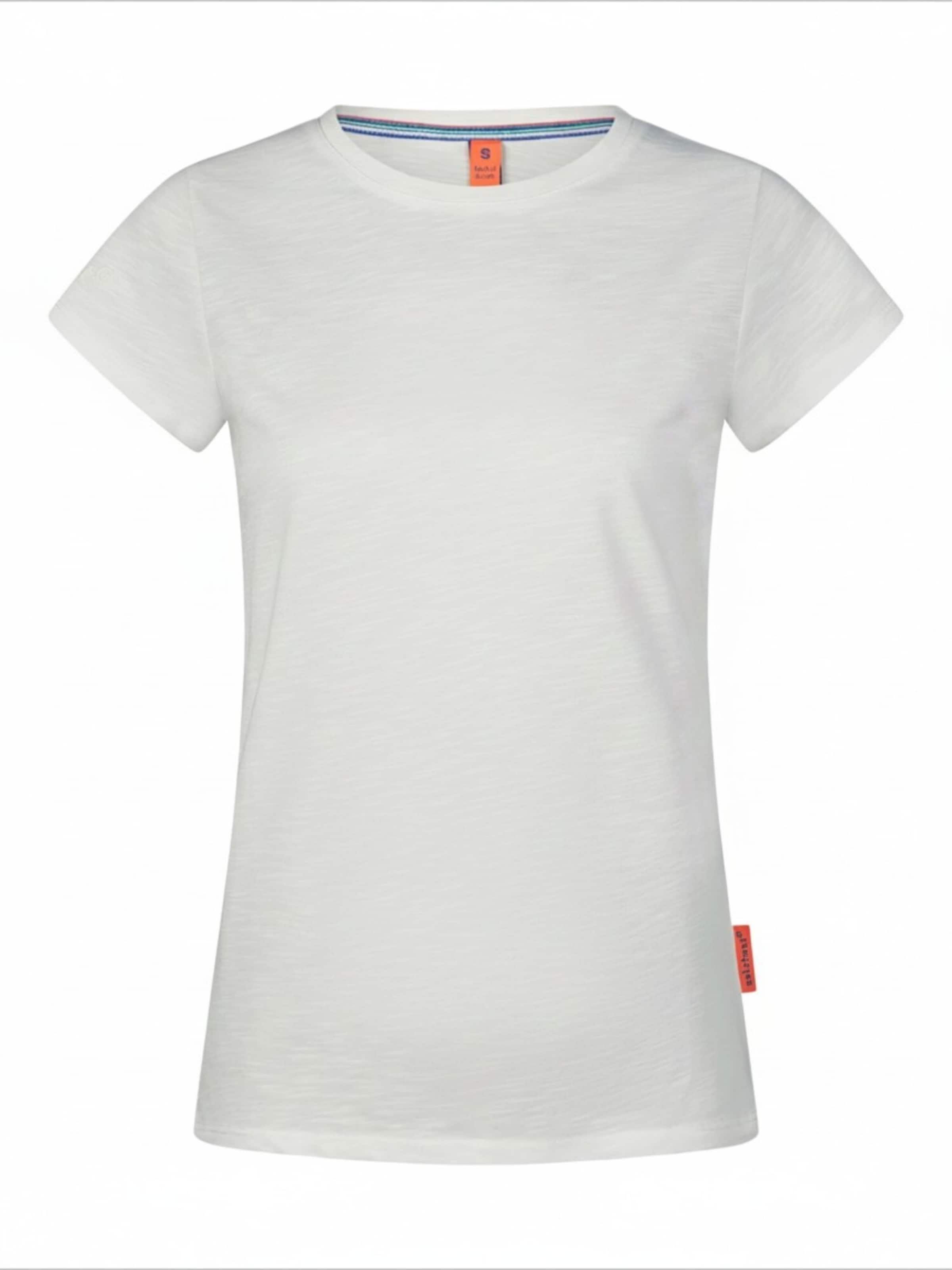 T-shirt 'TELTE - UNI' salzhaut en blanc : devant