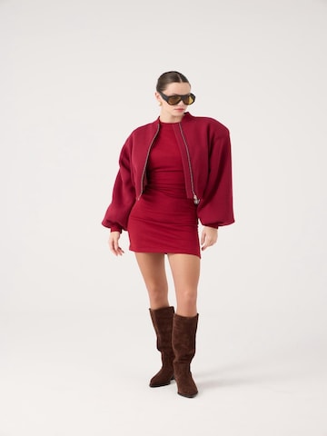 HOLLY LOLLY Between-Season Jacket in Red: front