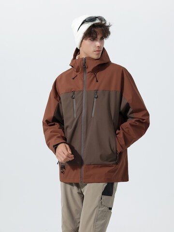 YOUTHUP Winter Jacket 'Lässig' in Brown