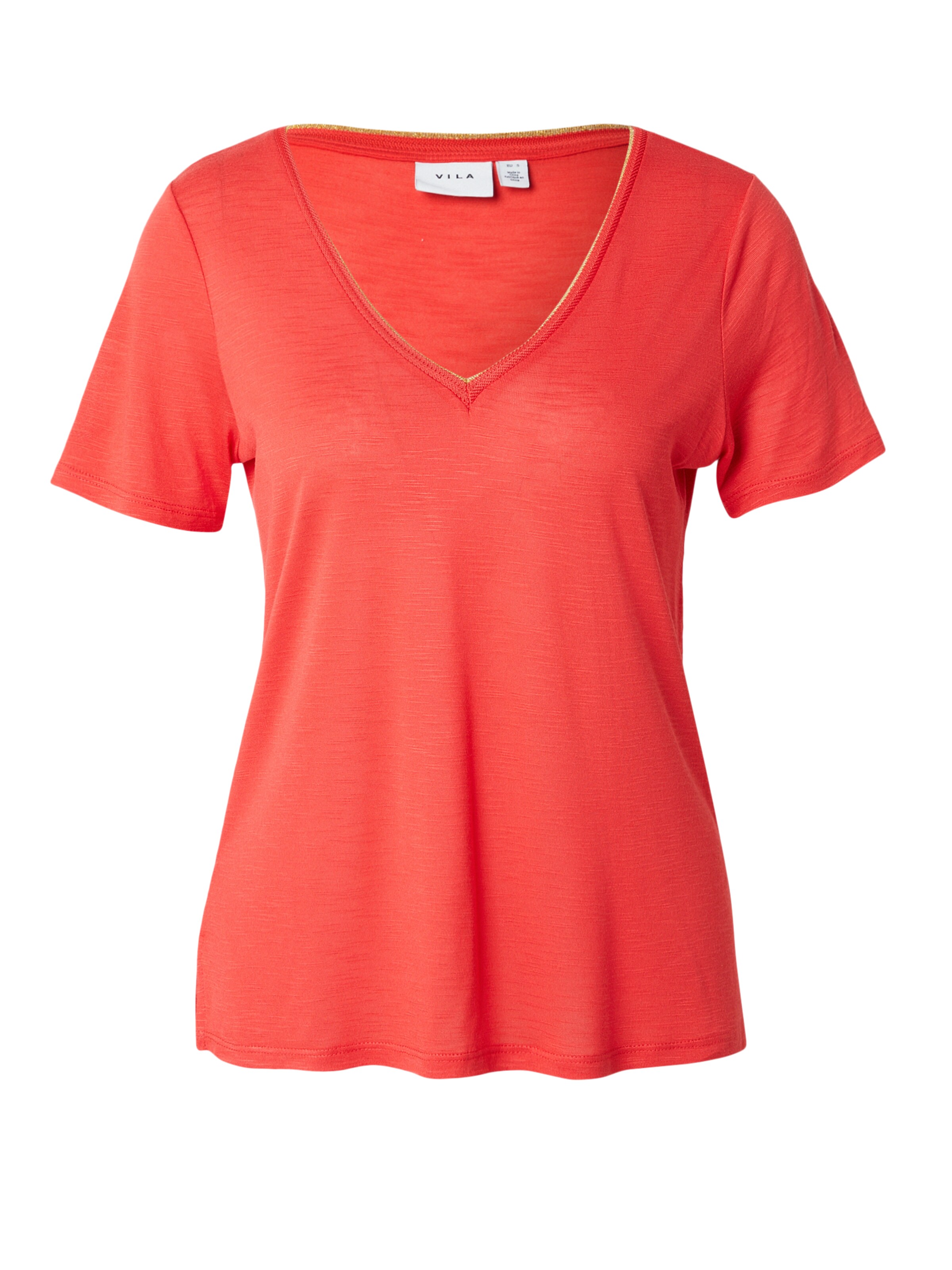 VILA Shirt 'VINoel' in Rood: voorkant