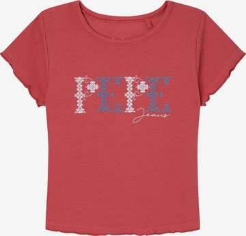 Pepe Jeans T-shirt 'NATALIE' i röd: framsida