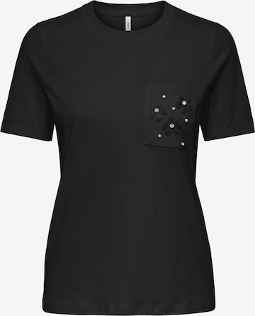 ONLY Majica 'ONLZENIA' | črna barva: sprednja stran