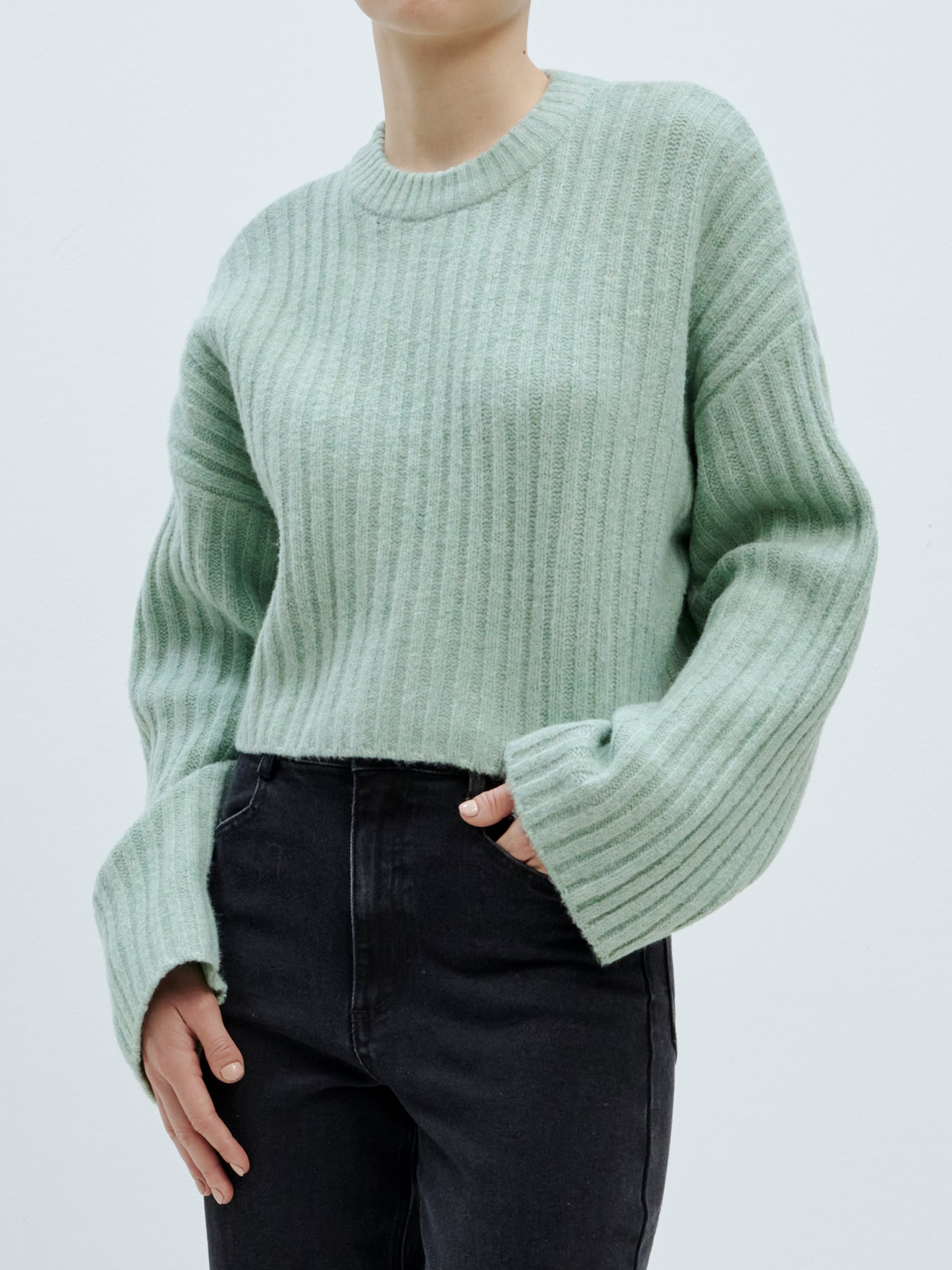 EDITED Producten Trui 'Amie' Mintgroen