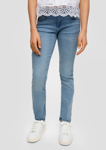 s.Oliver Slimfit Jeans 'Suri' in Blauw: voorkant