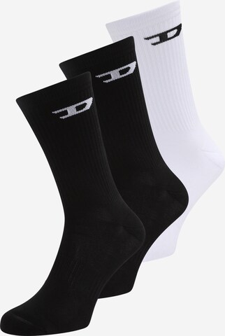 DIESEL Sockor 'SKM-RAY' i svart: framsida