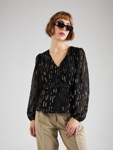 VILA - Blusa 'GOLD' em preto: frente