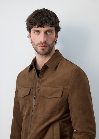 MANGO MAN Between-Season Jacket 'Joan' in Brown