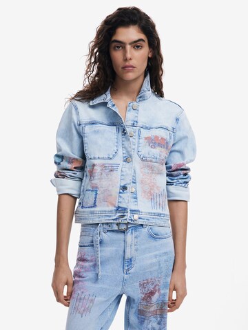 Desigual Демисезонная куртка в Синий: спереди