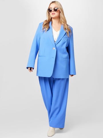 River Island Plus Blazer in Blue