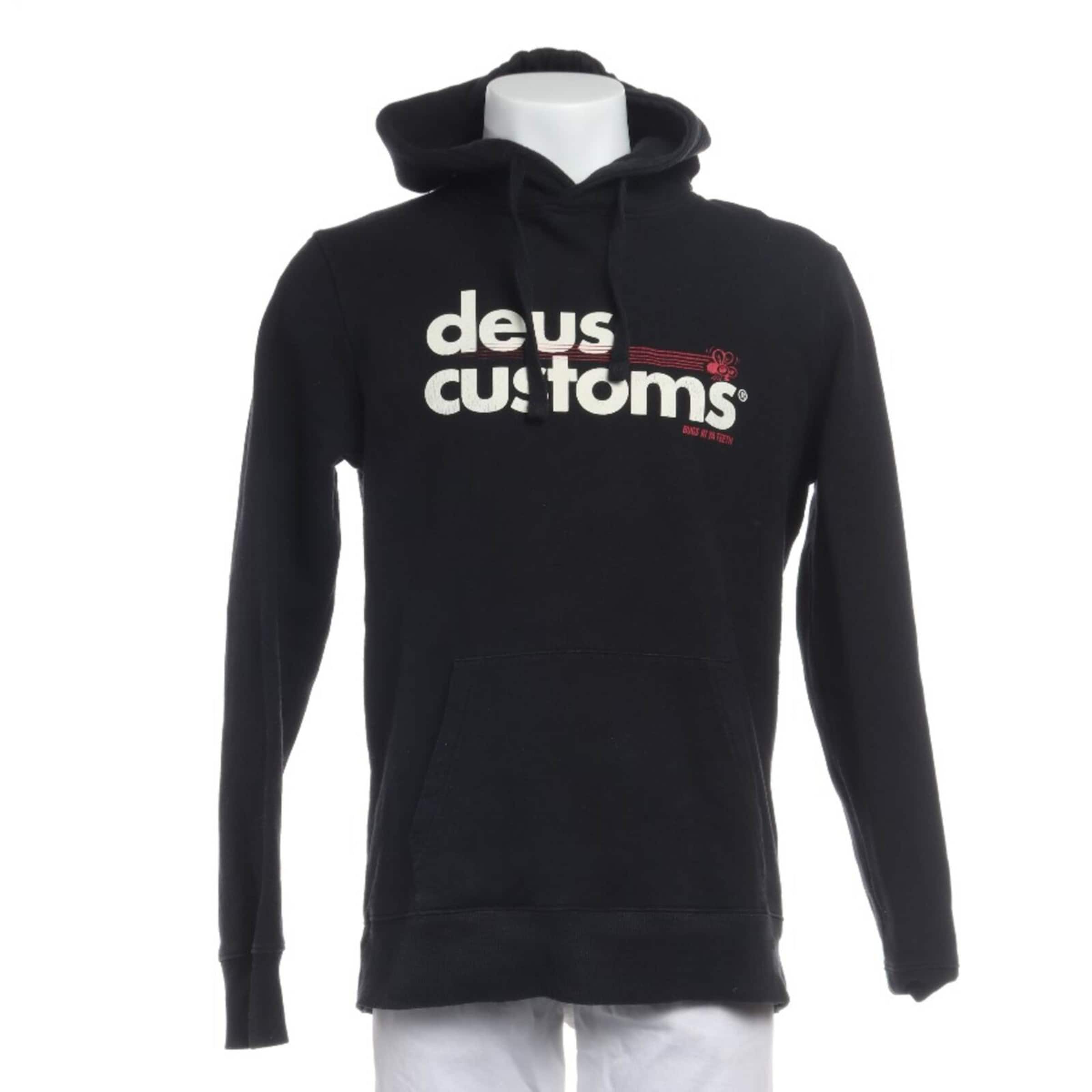 Deus Sweatshirt / Sweatjacke S in Schwarz: Vorderseite
