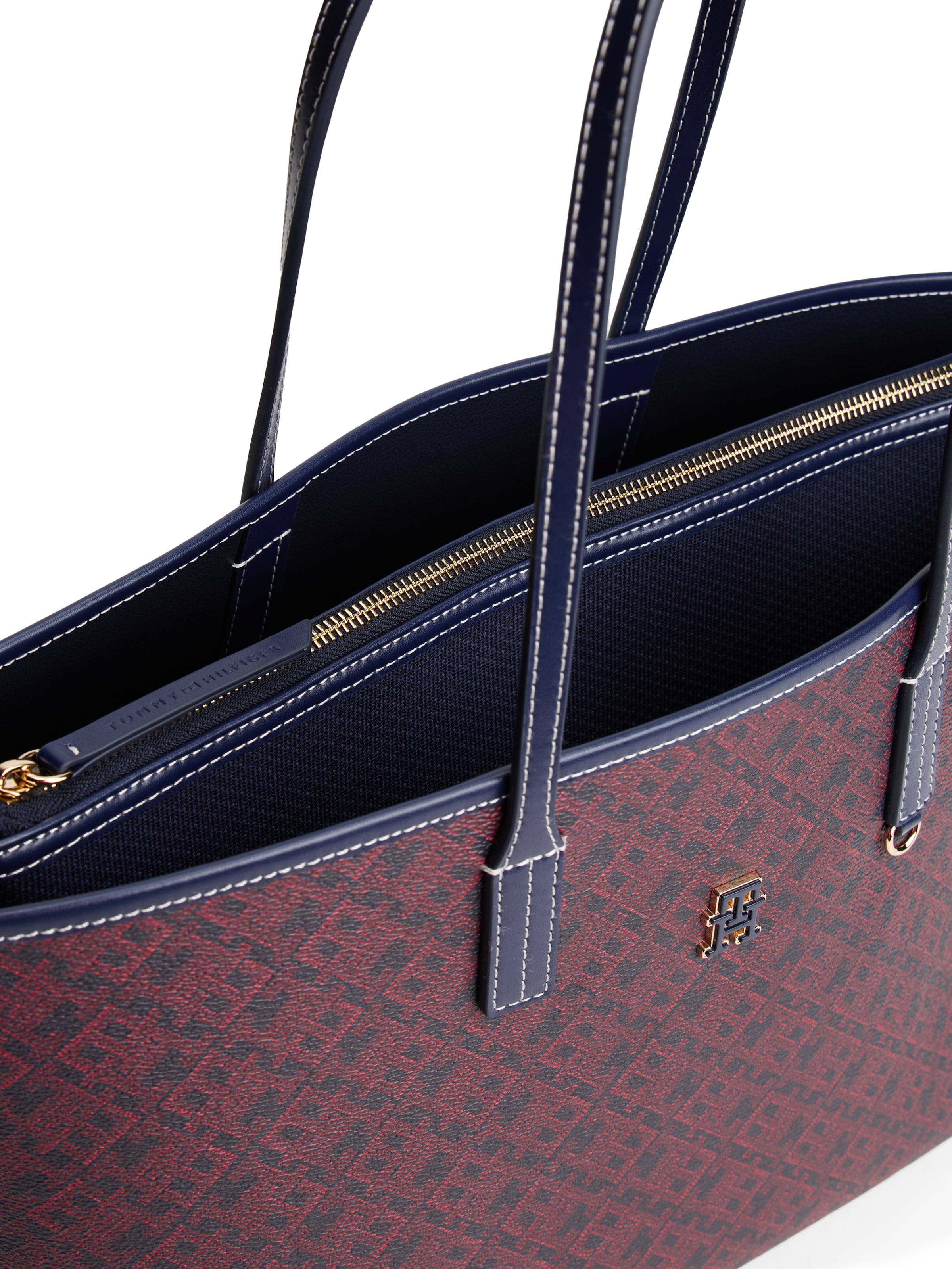 TOMMY HILFIGER Shopper - Červená: horná strana