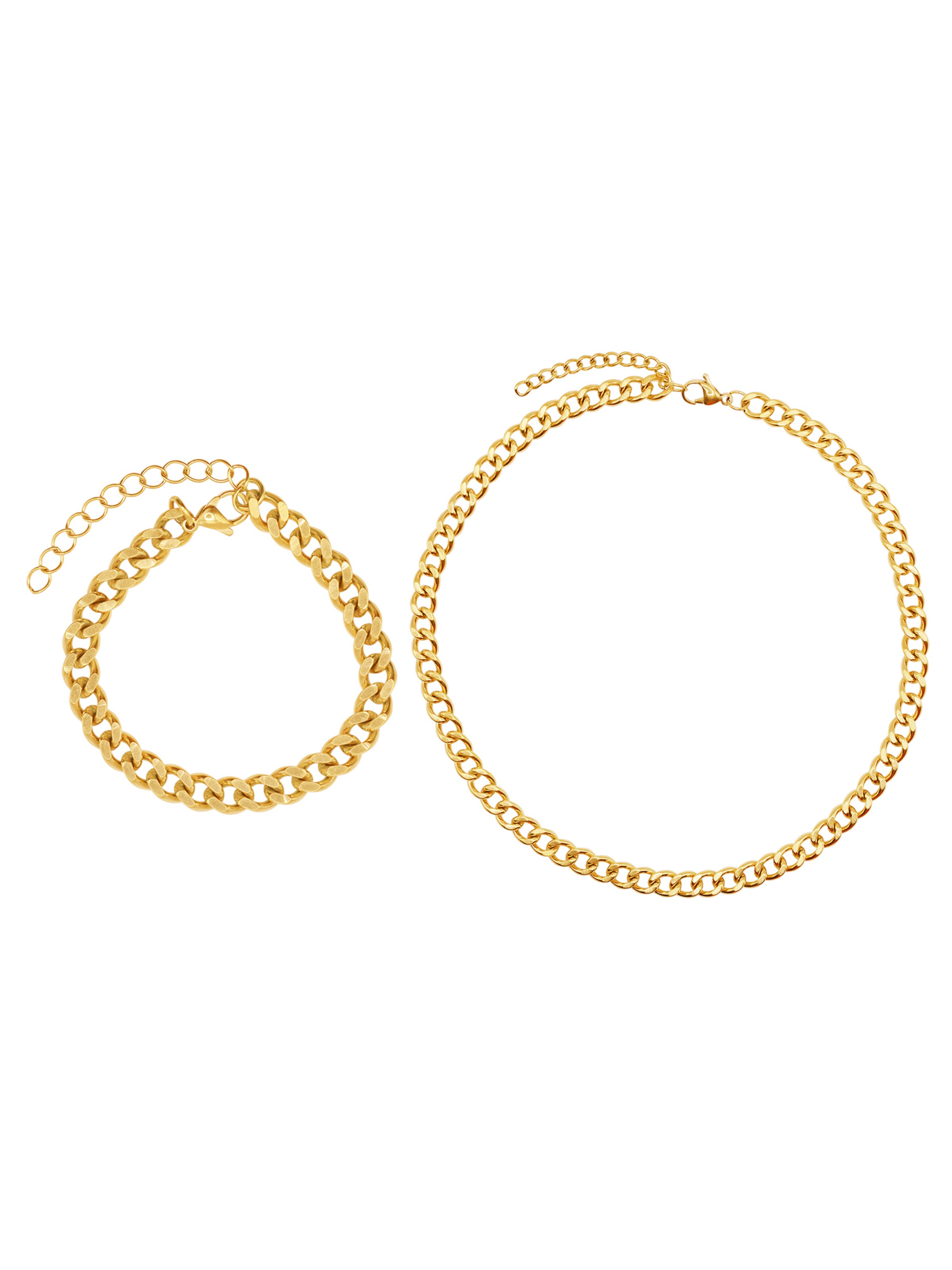 Parure de bijoux 'Belly' Heideman en or : devant