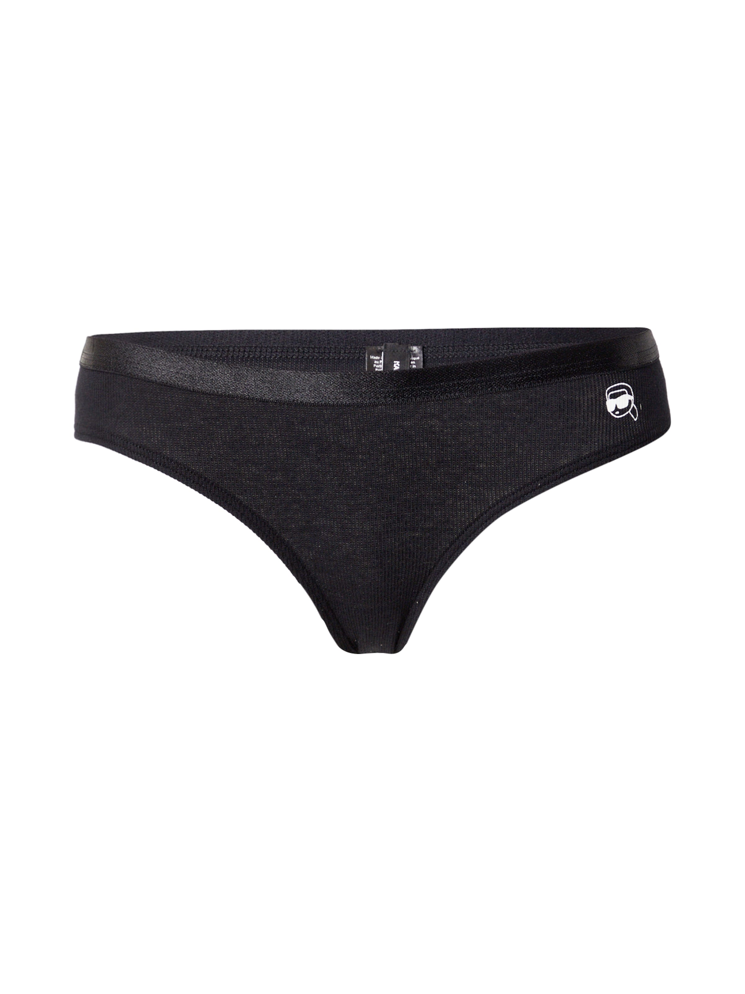 Slip de la Karl Lagerfeld pe negru: față