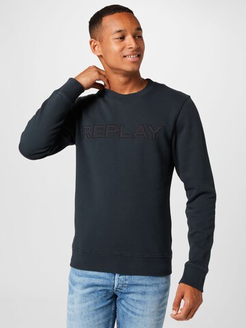 REPLAY Sweatshirt in Black: front