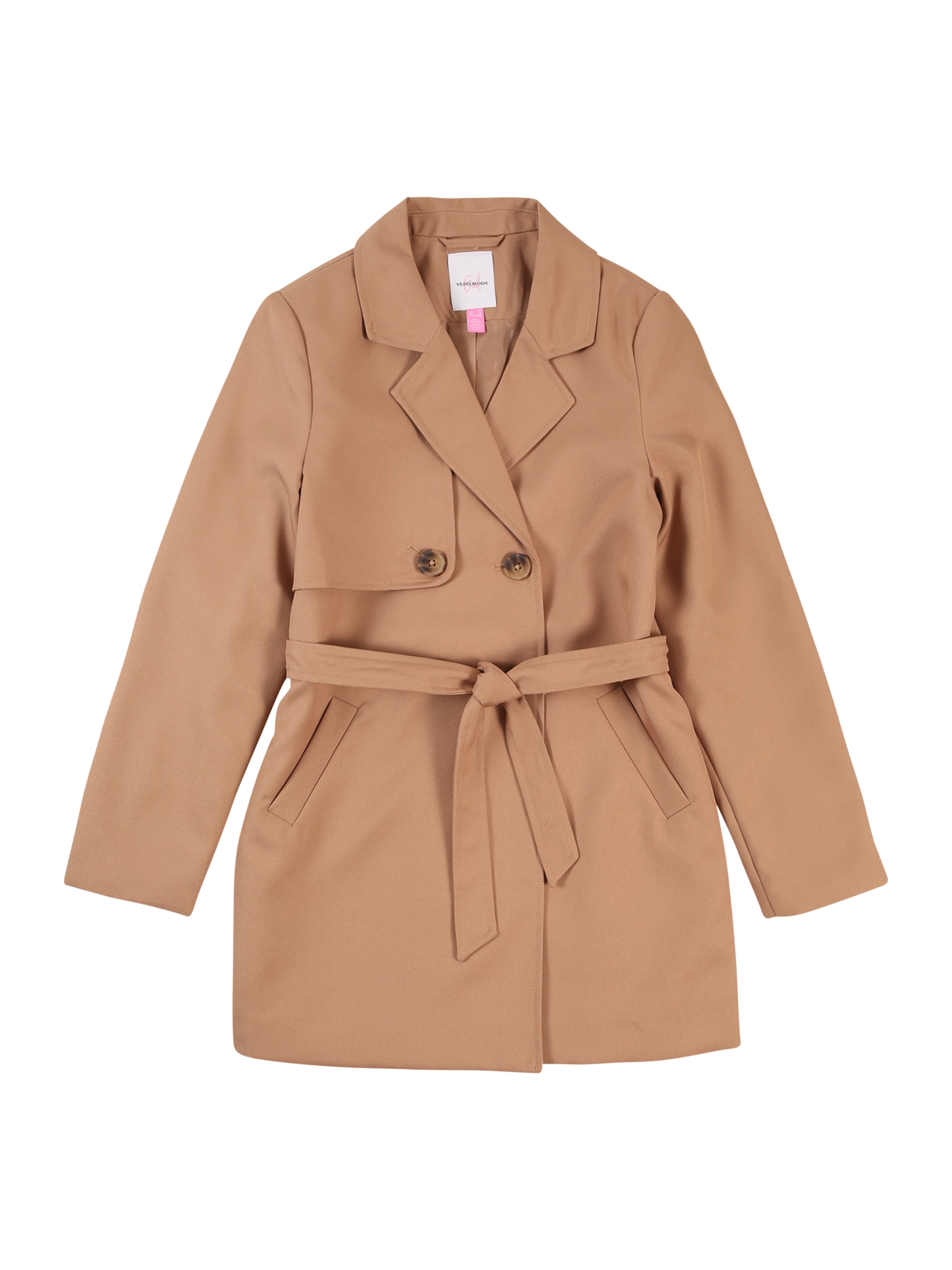 Vero Moda Girl Frakke 'VMCELESTE' i brun: forside