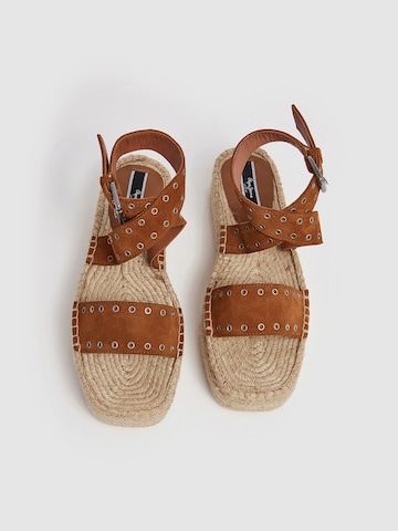 Pepe Jeans Strap Sandals ' TRACY ANTIQUE ' in Brown
